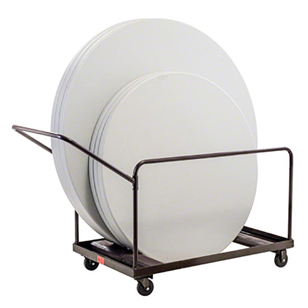 durable white plastic foldable metal frame HDPE round table for outdoor hotel events